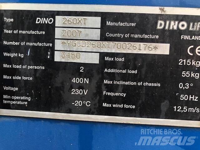 Dino 260XT رافعات السارية الرأسية