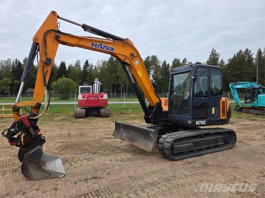 Hanix H75C حفارات وسط 7 طن - 12 طن