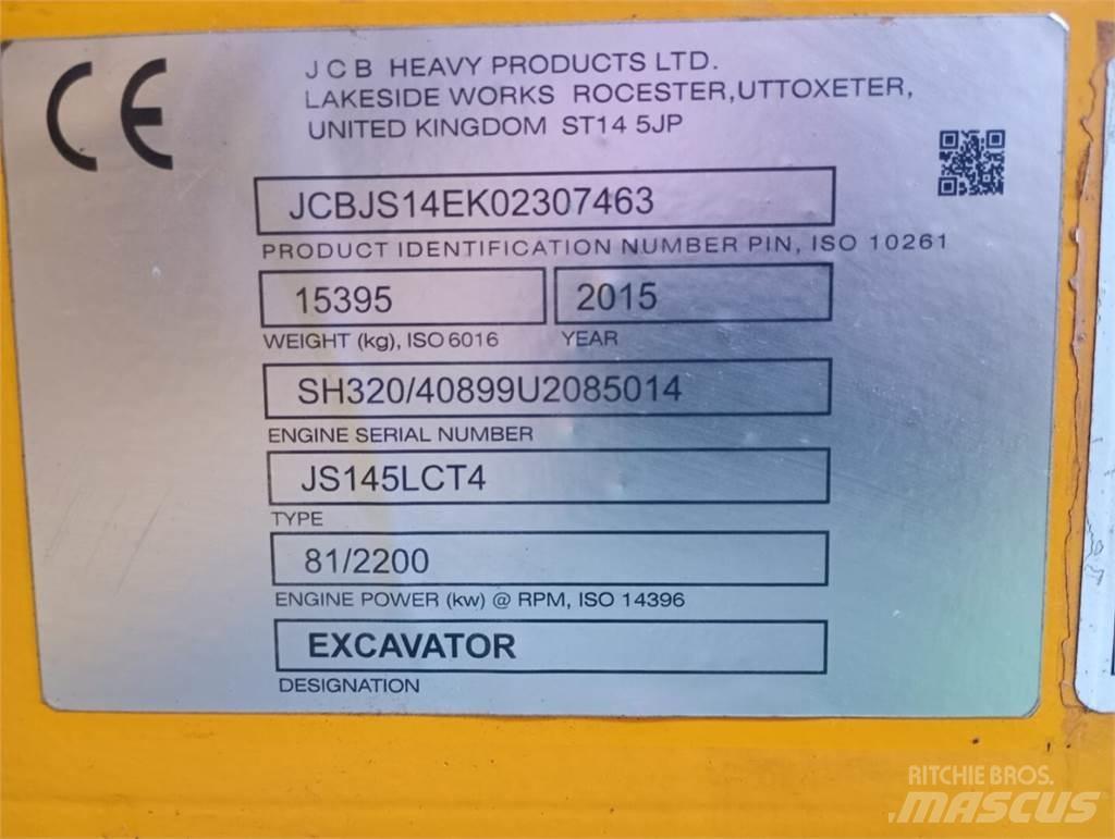 JCB JS 145 حفارات زحافة
