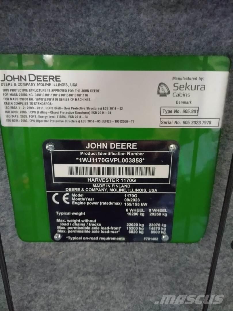 John Deere 1170G حصادات