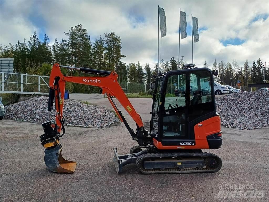 Kubota KX 030-4 حفارات صغيرة أقل من 7 طن (حفارات صغيرة)