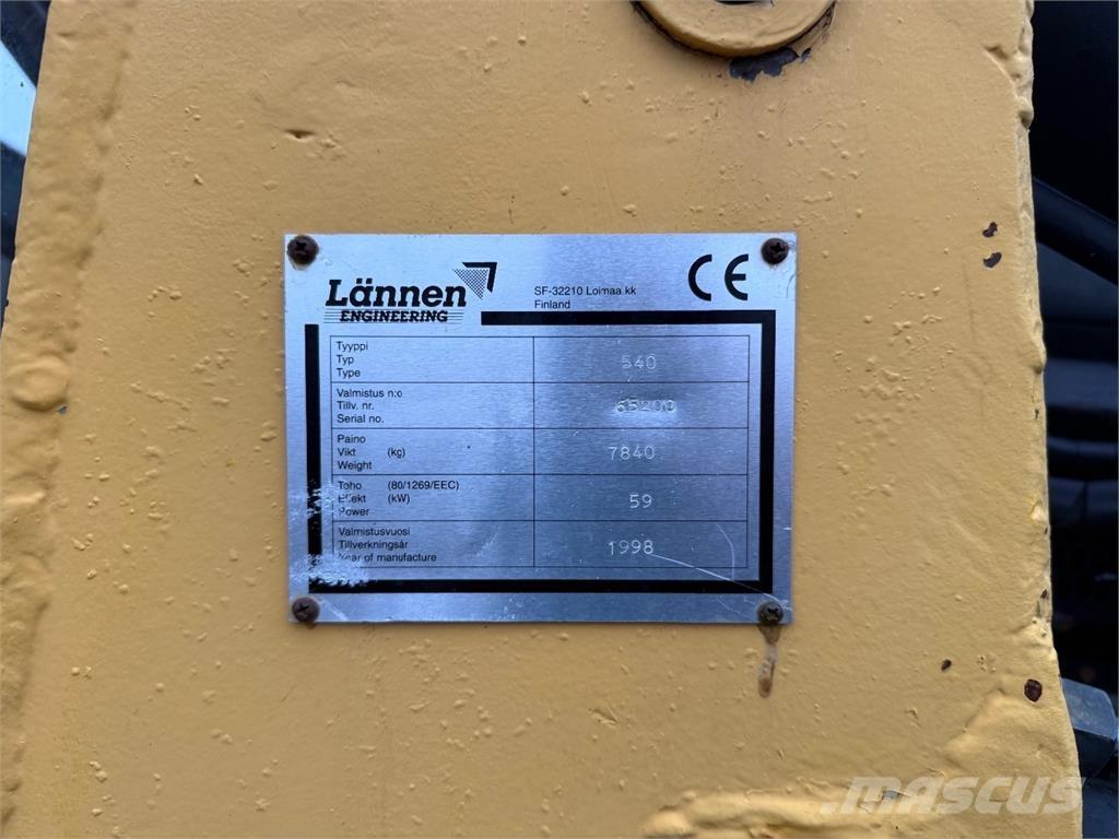 Lännen 540 لوادر ذات جرافات عكسية