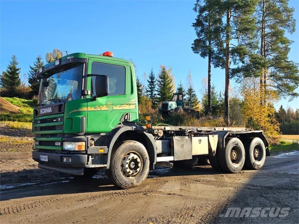 Scania 124C 6X4 شاحنات الرافعات الخطافية