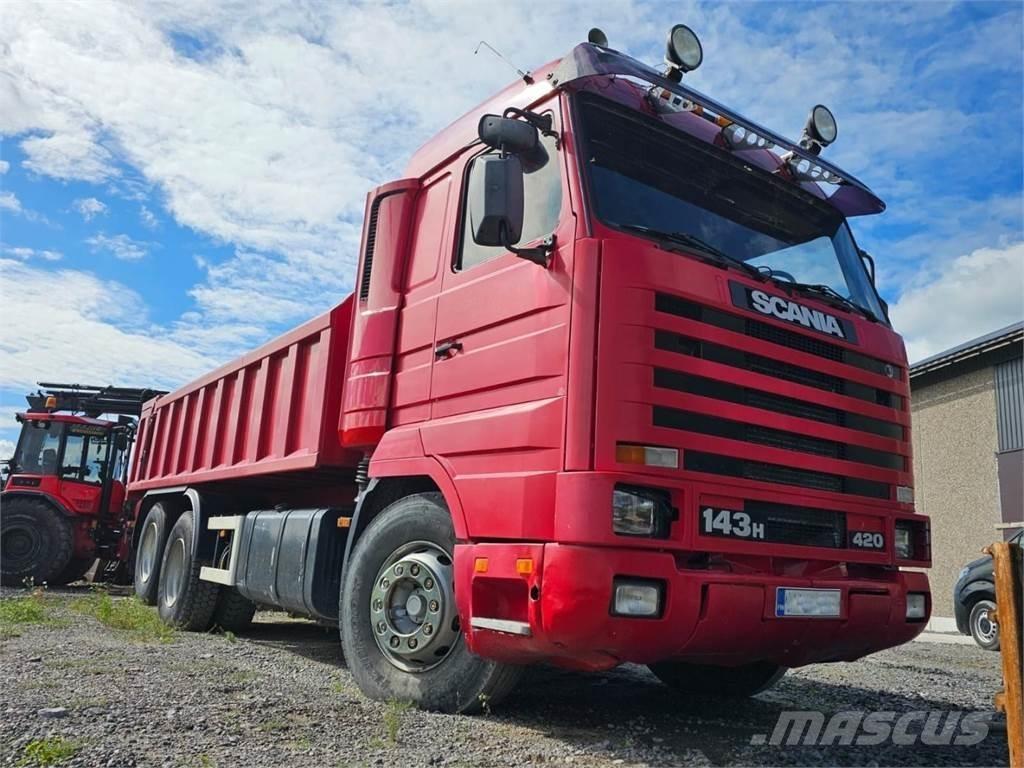 Scania 143H 6X2 شاحنات قلابة
