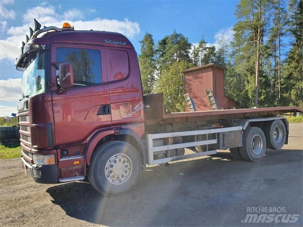 Scania 144G 460 شاحنات الرافعات الخطافية