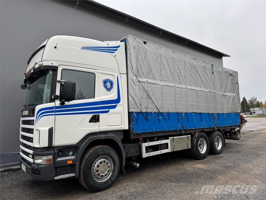 Scania 144G 6x2 شاحنات الرافعات