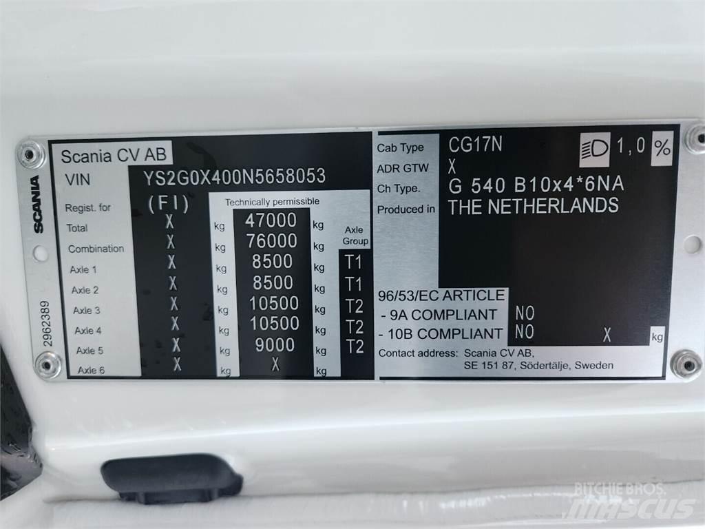 Scania G540 10x4 شاحنات نقل ألواح الخشب