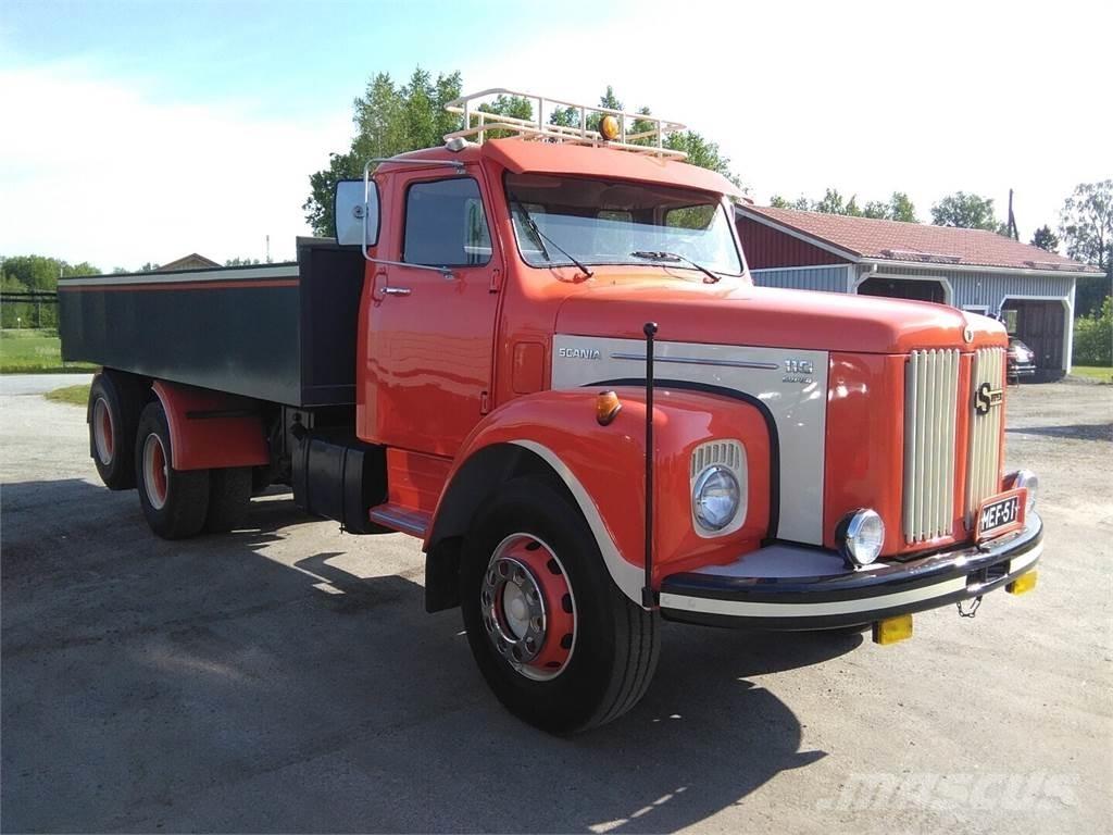 Scania LS 110 S شاحنات مسطحة/مفصلية الجوانب