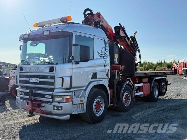 Scania R124G شاحنات الرافعات