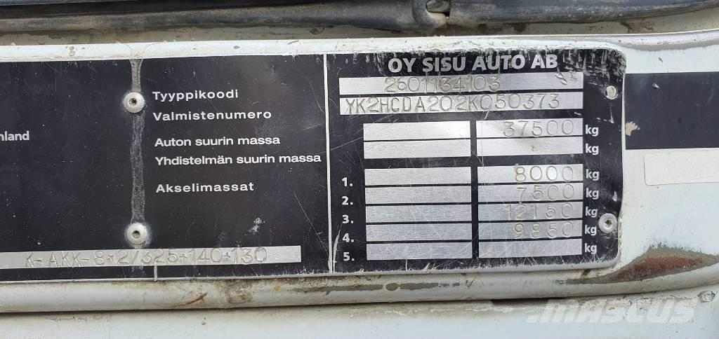 Sisu E12 8X2 شاحنات قلابة