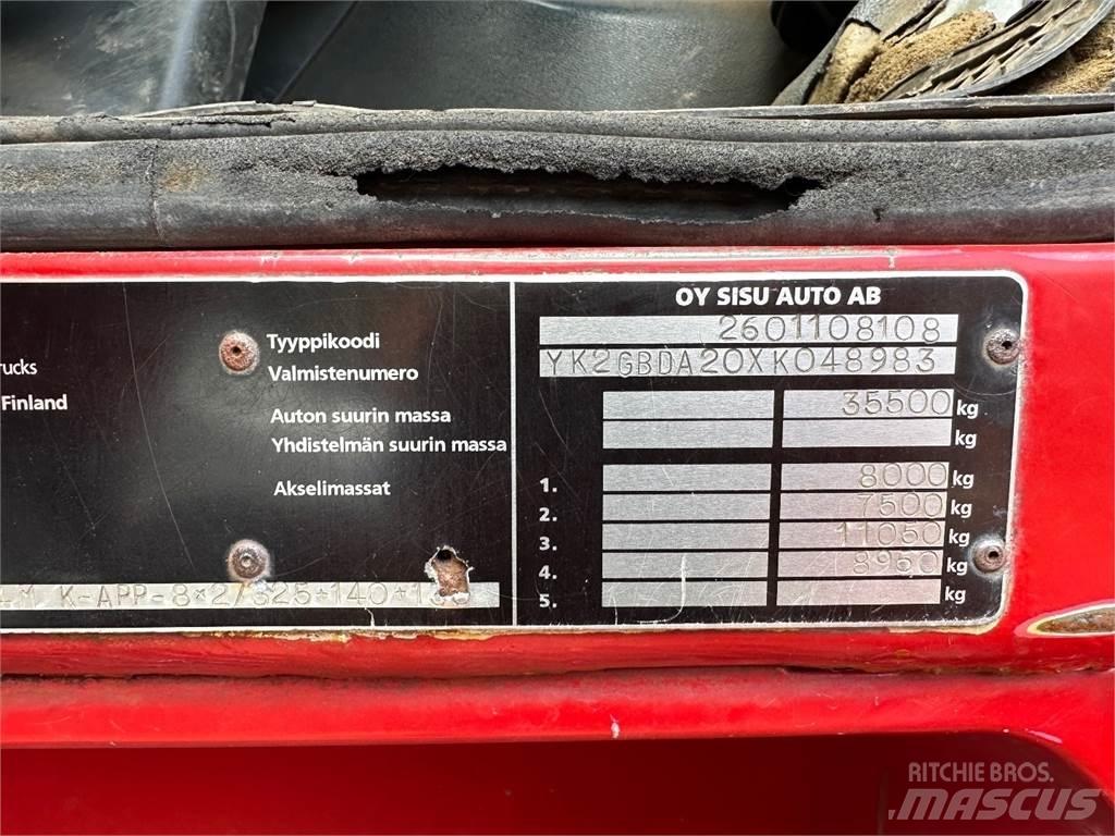 Sisu E14 8x2 شاحنات الرافعات الخطافية
