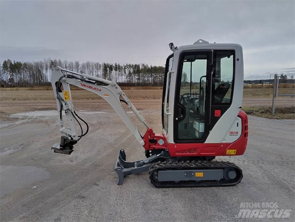 Takeuchi TB216 حفارات صغيرة أقل من 7 طن (حفارات صغيرة)