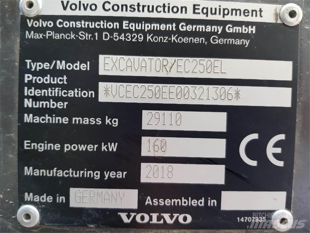 Volvo EC250EL حفارات زحافة