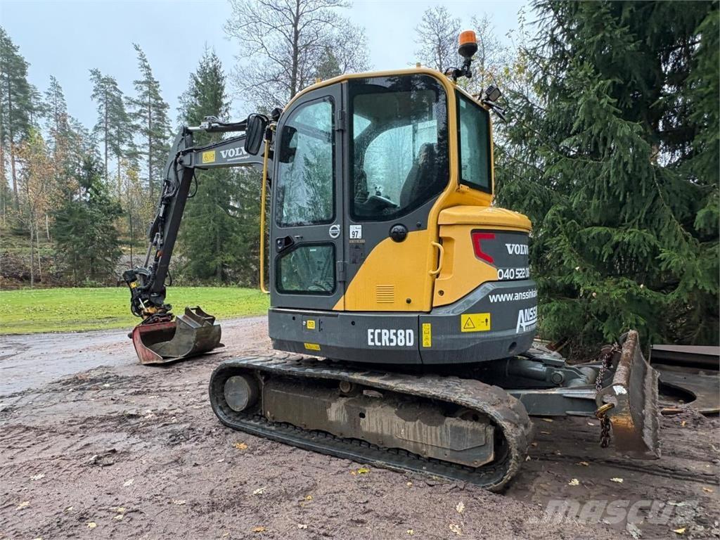 Volvo ECR 58 D حفارات صغيرة أقل من 7 طن (حفارات صغيرة)