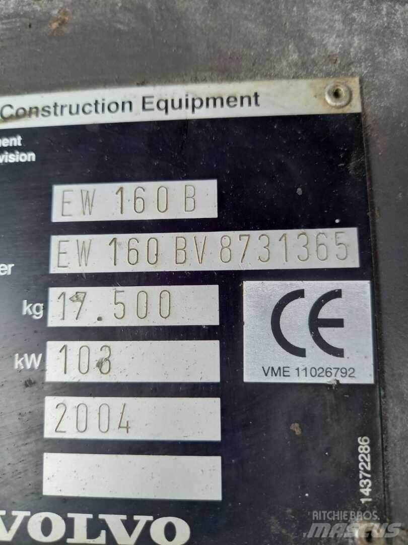 Volvo EW 160 B حفارات زحافة