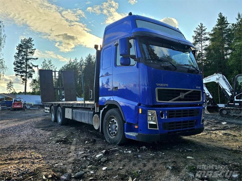 Volvo FH12 6x2 شاحنات مسطحة/مفصلية الجوانب