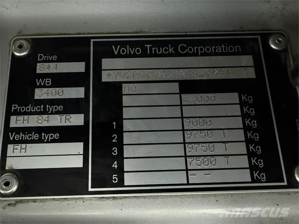 Volvo Fh13 540 شاحنات الرافعات الخطافية