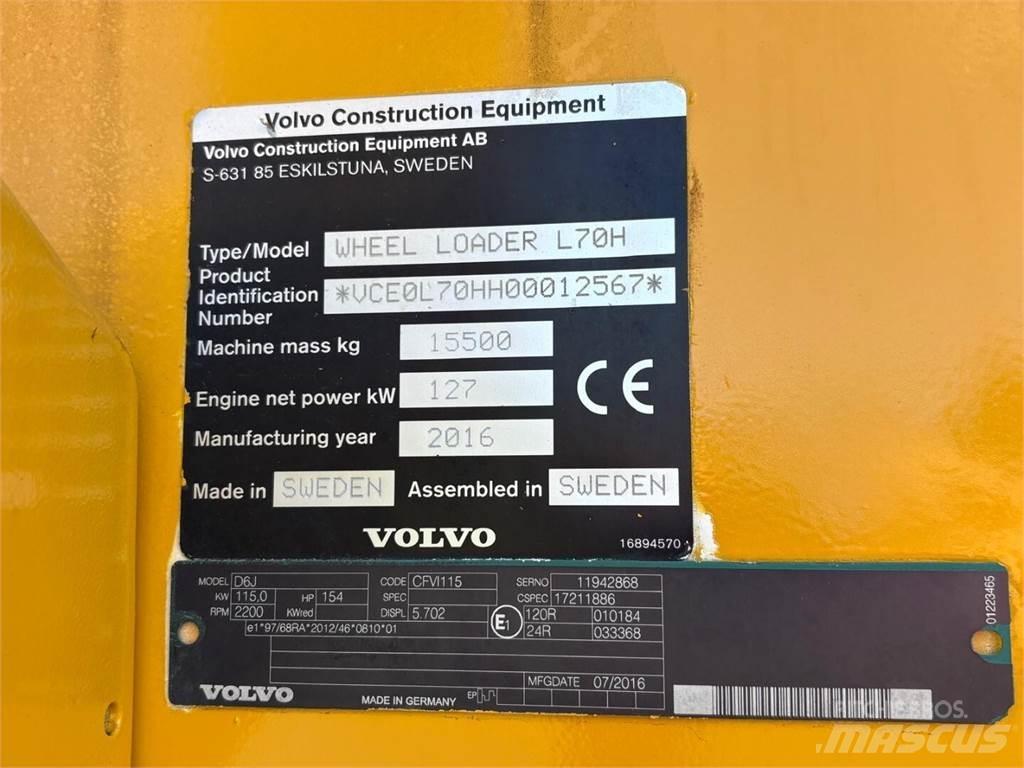 Volvo L 70 H لوادر بعجل