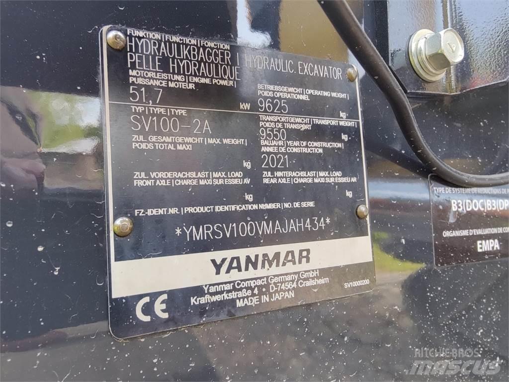 Yanmar SV100-2 حفارات وسط 7 طن - 12 طن