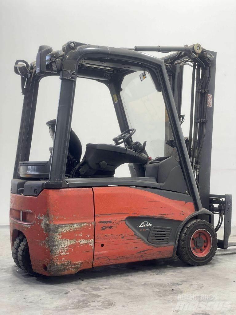 Linde E16-02-386 شاحنات ذات رافعات شوكية تعمل بالكهرباء