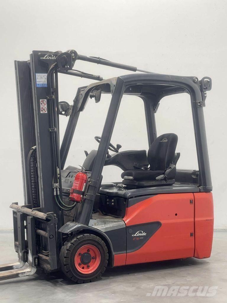 Linde E16-02-386 شاحنات ذات رافعات شوكية تعمل بالكهرباء