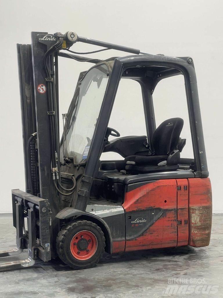 Linde E16C-02-386 شاحنات ذات رافعات شوكية تعمل بالكهرباء