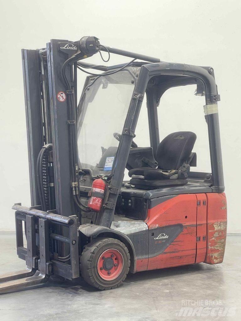 Linde E16C-02-386 شاحنات ذات رافعات شوكية تعمل بالكهرباء