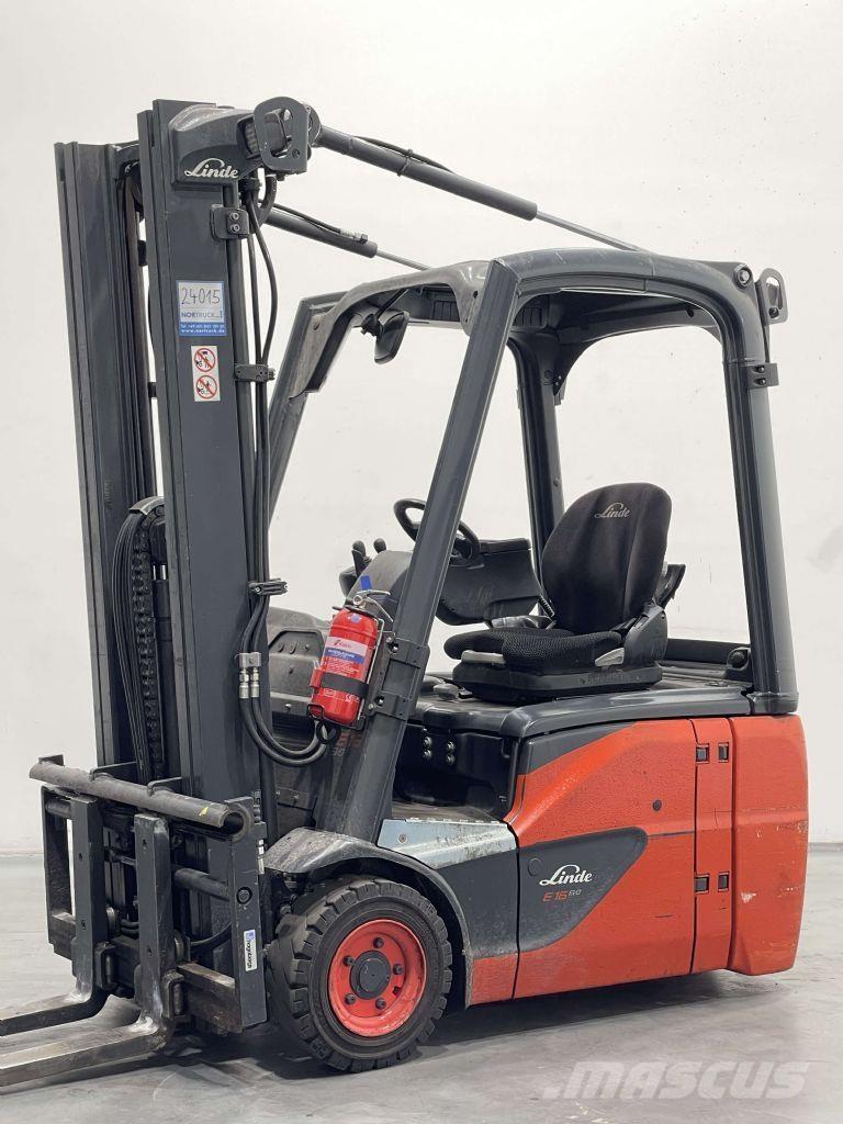 Linde E16C-02-386 شاحنات ذات رافعات شوكية تعمل بالكهرباء