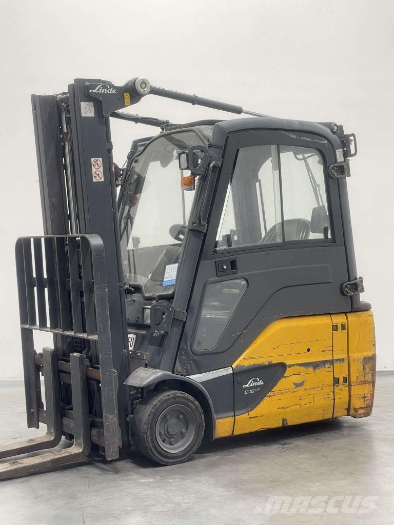Linde E16L-02-386 شاحنات ذات رافعات شوكية تعمل بالكهرباء