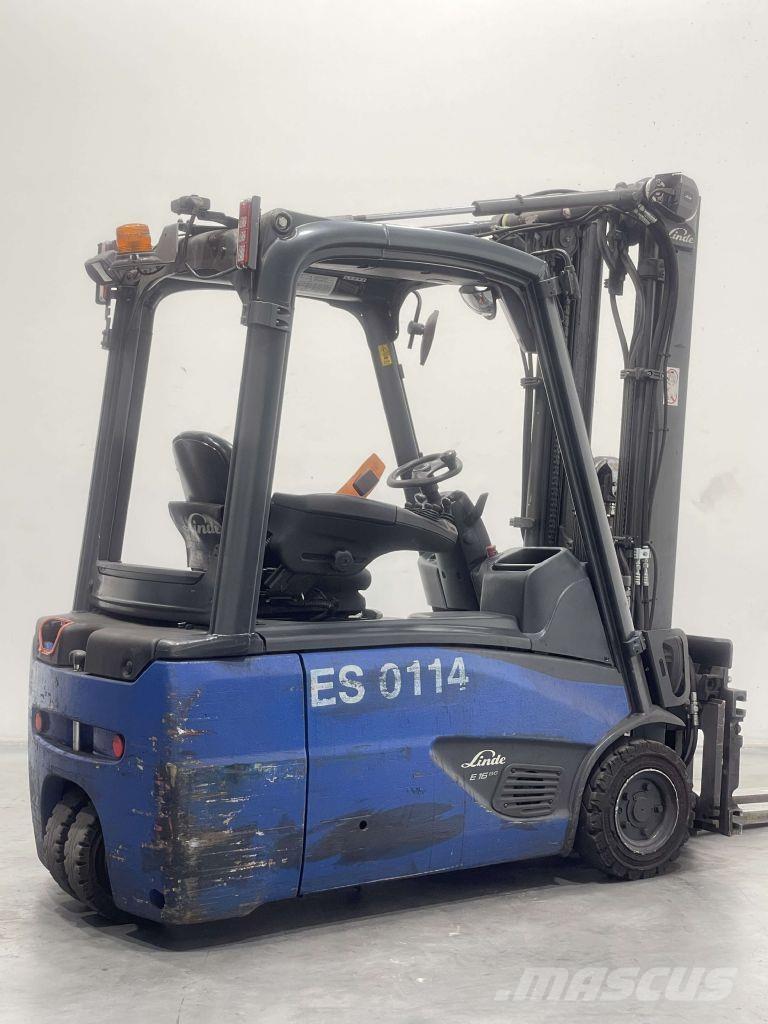 Linde E16L-02-386 شاحنات ذات رافعات شوكية تعمل بالكهرباء