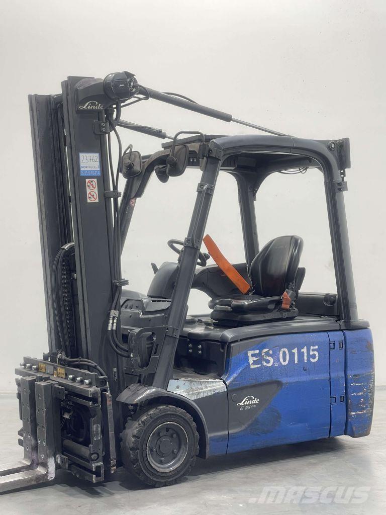 Linde E16L-02-386 شاحنات ذات رافعات شوكية تعمل بالكهرباء