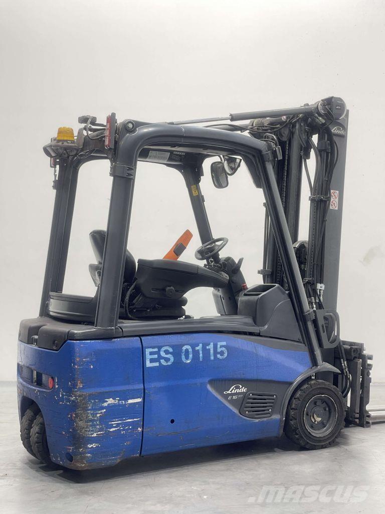 Linde E16L-02-386 شاحنات ذات رافعات شوكية تعمل بالكهرباء