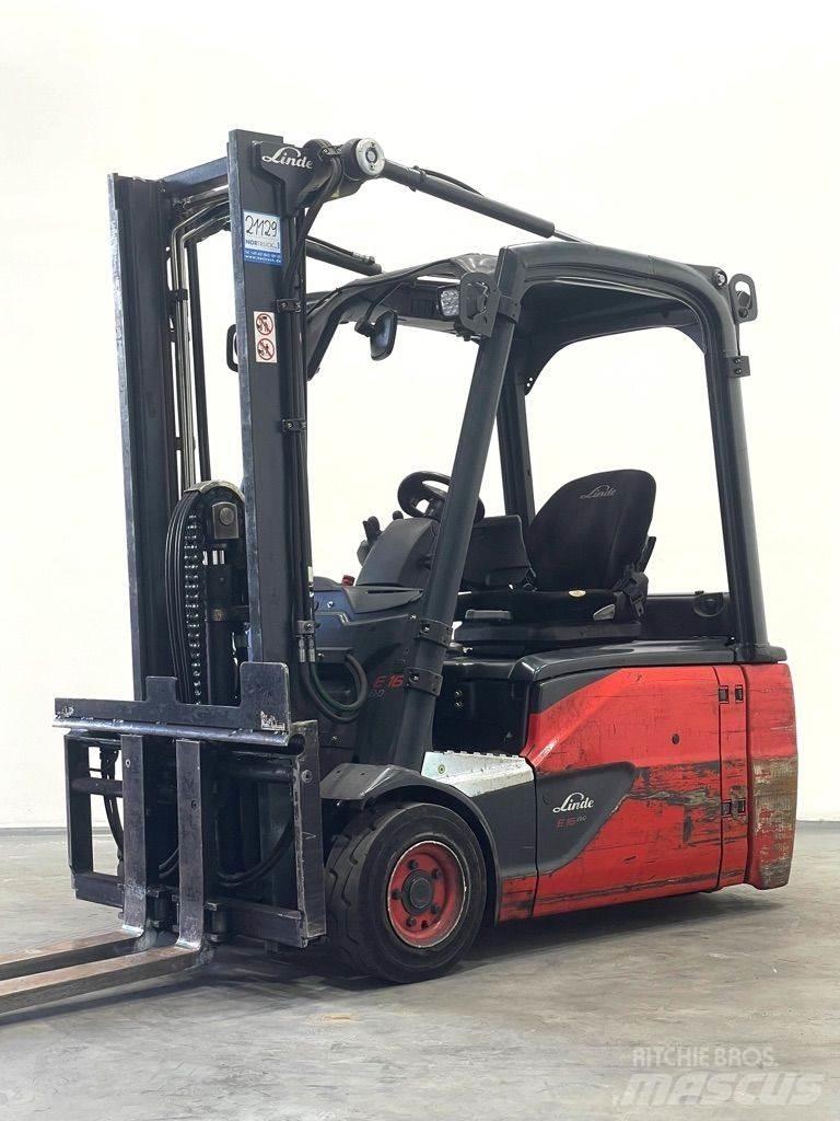 Linde E16L-386-EVO شاحنات ذات رافعات شوكية تعمل بالكهرباء