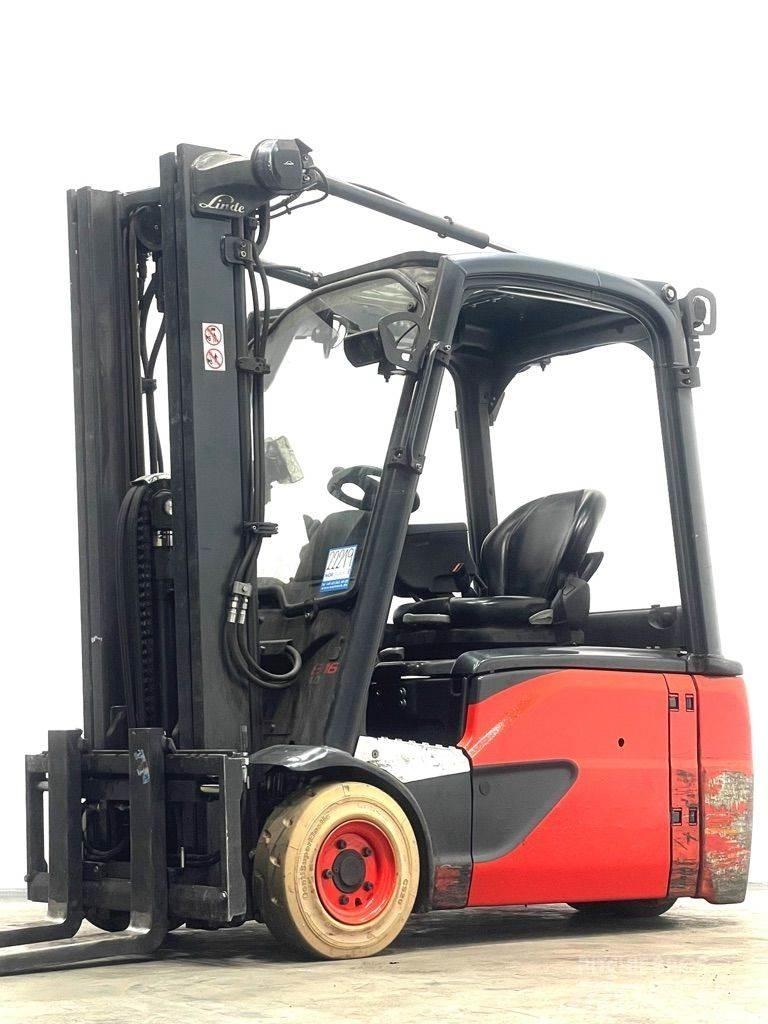 Linde E16L-386-EVO شاحنات ذات رافعات شوكية تعمل بالكهرباء