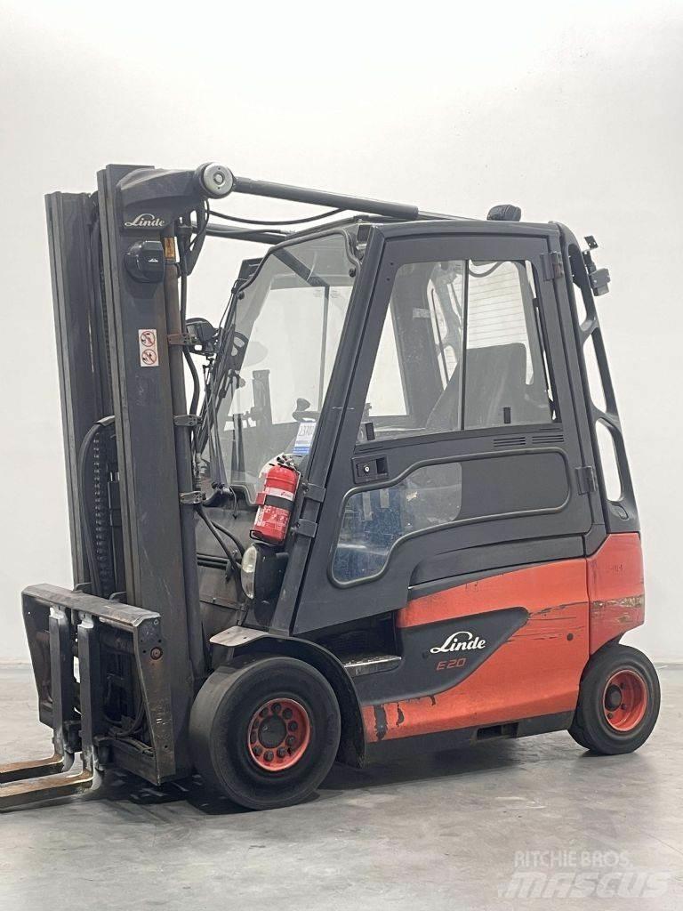 Linde E20-01-387 شاحنات ذات رافعات شوكية تعمل بالكهرباء