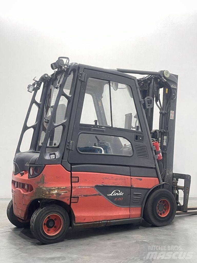 Linde E20-01-387 شاحنات ذات رافعات شوكية تعمل بالكهرباء