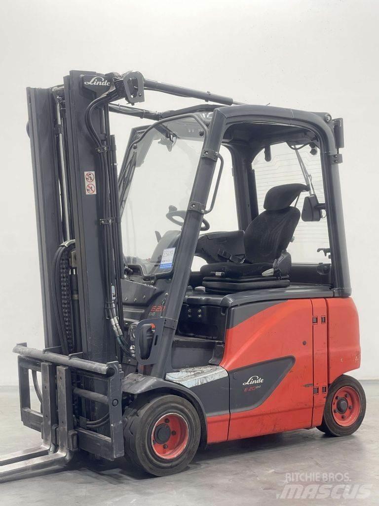 Linde E20PH-02-386 شاحنات ذات رافعات شوكية تعمل بالكهرباء