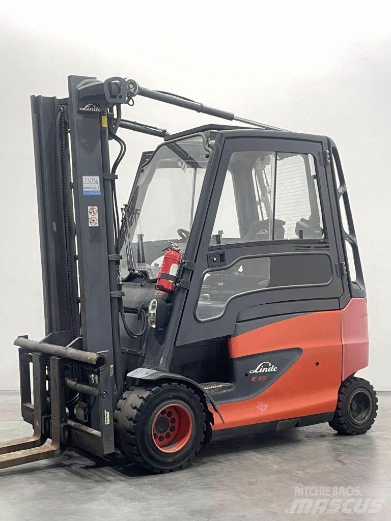 Linde E35HL-01-387 شاحنات ذات رافعات شوكية تعمل بالكهرباء