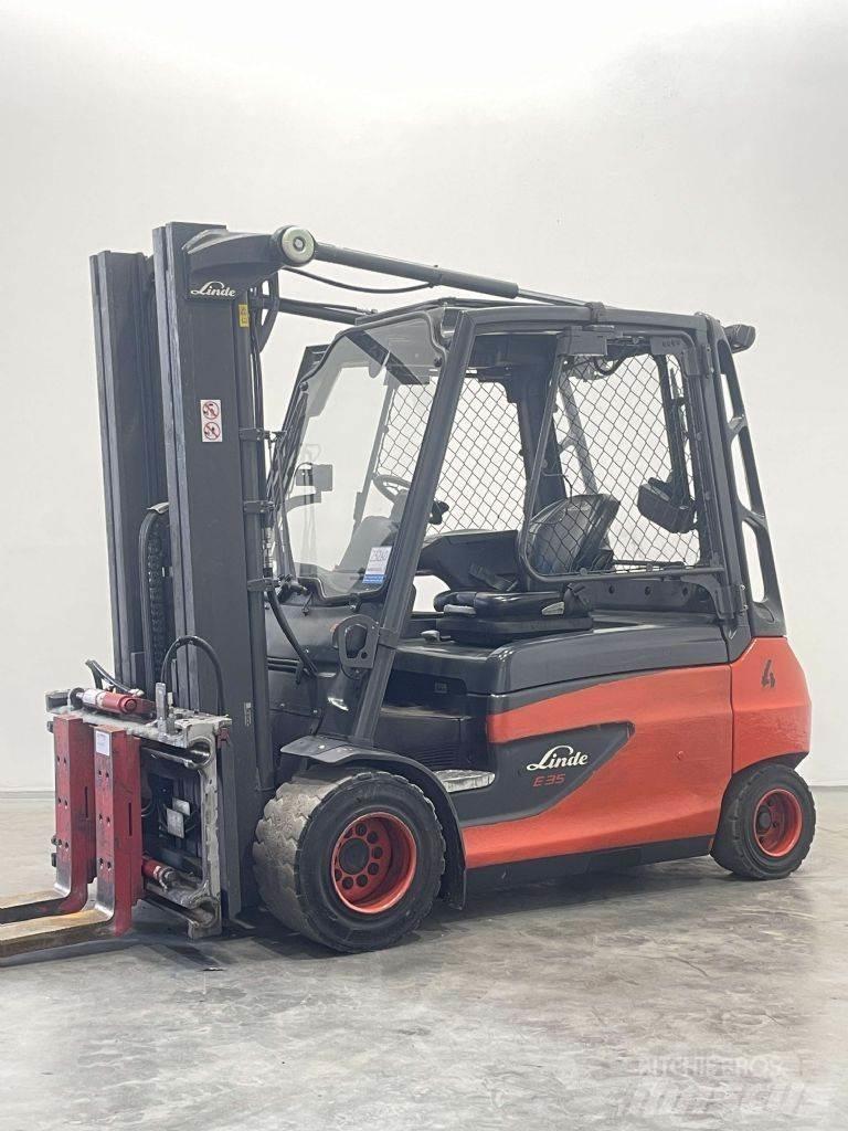 Linde E35L-01-387 شاحنات ذات رافعات شوكية تعمل بالكهرباء