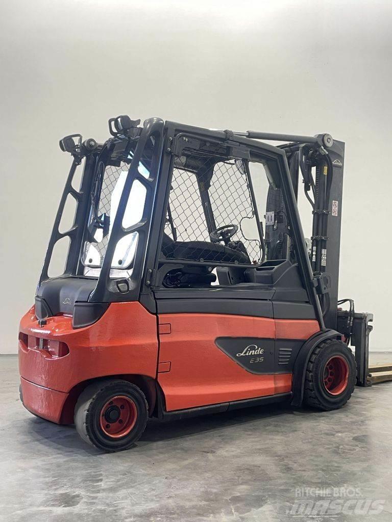 Linde E35L-01-387 شاحنات ذات رافعات شوكية تعمل بالكهرباء