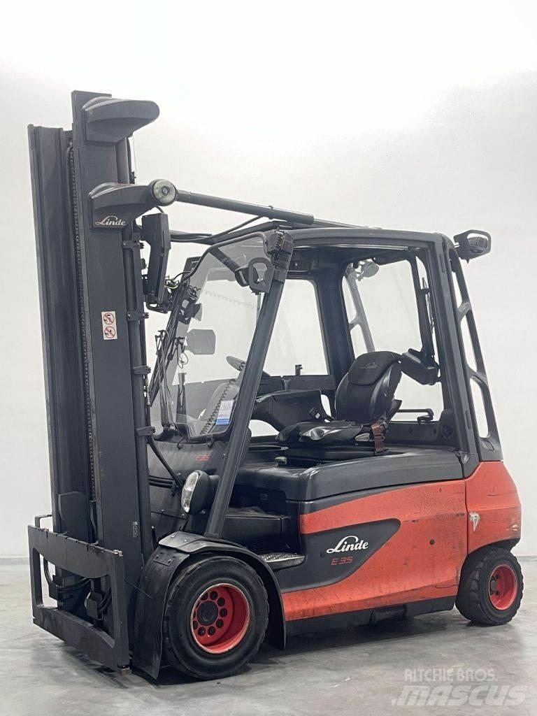 Linde E35L-01-387 شاحنات ذات رافعات شوكية تعمل بالكهرباء