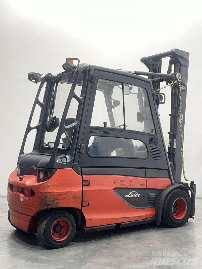 Linde E35L-01-387 شاحنات ذات رافعات شوكية تعمل بالكهرباء