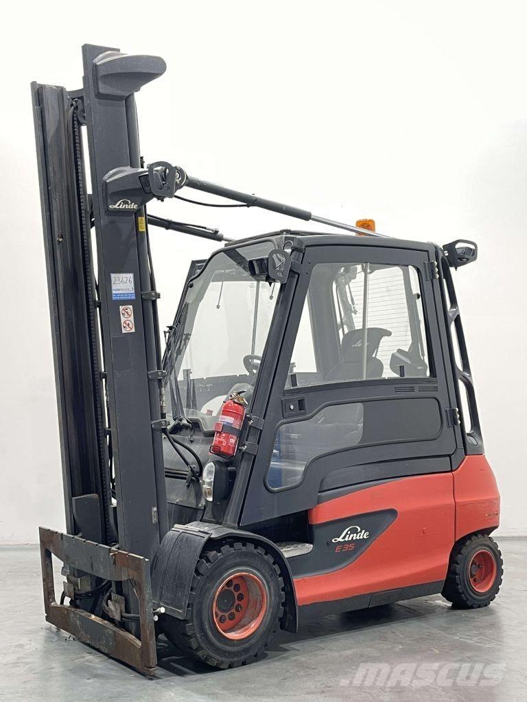 Linde E35L-01-387 شاحنات ذات رافعات شوكية تعمل بالكهرباء
