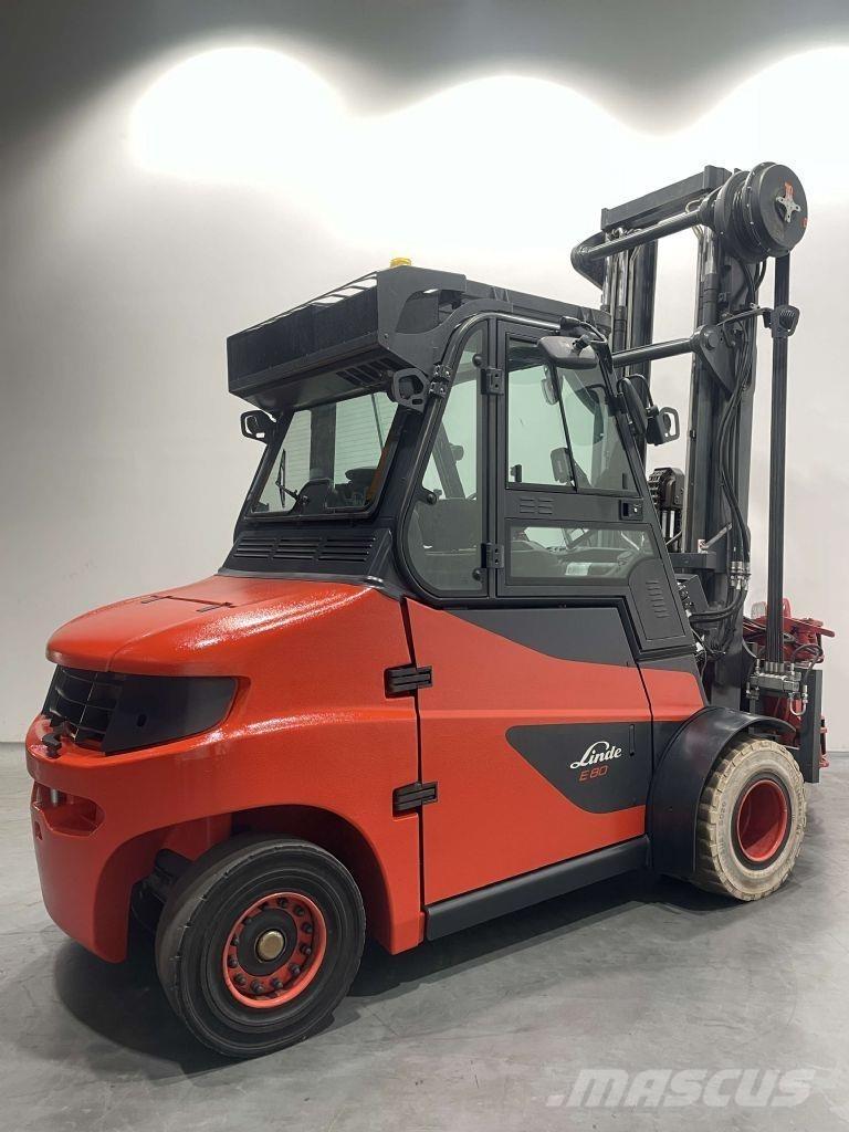 Linde E80-01/900-1279 شاحنات ذات رافعات شوكية تعمل بالكهرباء