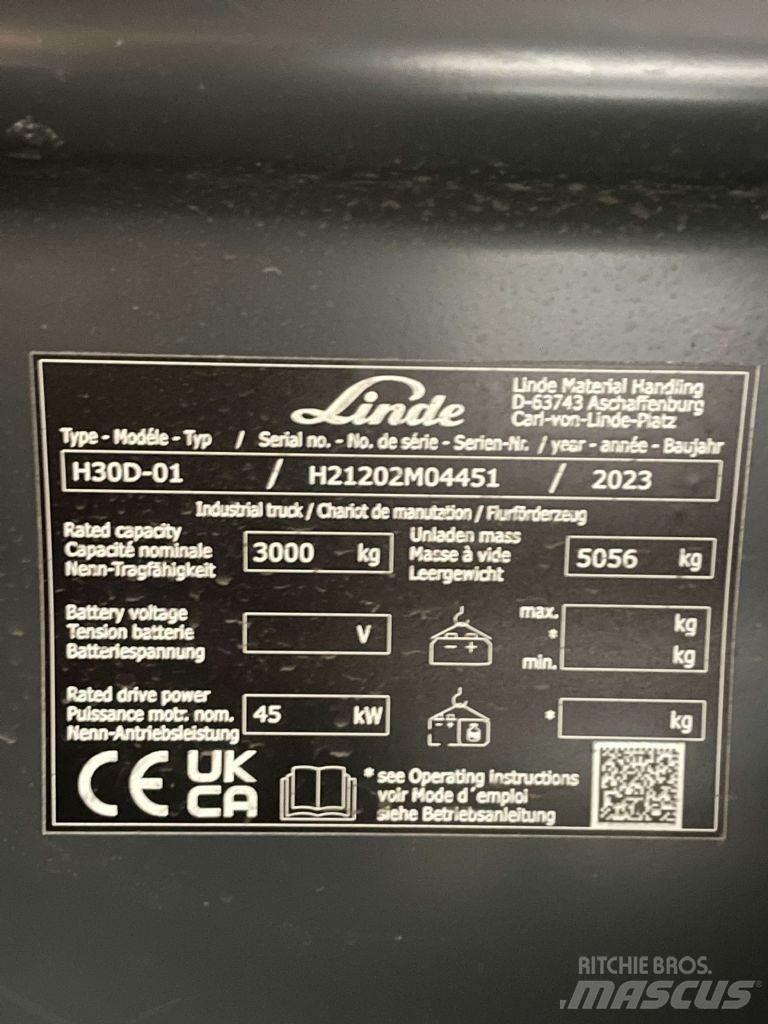 Linde H30D-01-1202 شاحنات الديزل