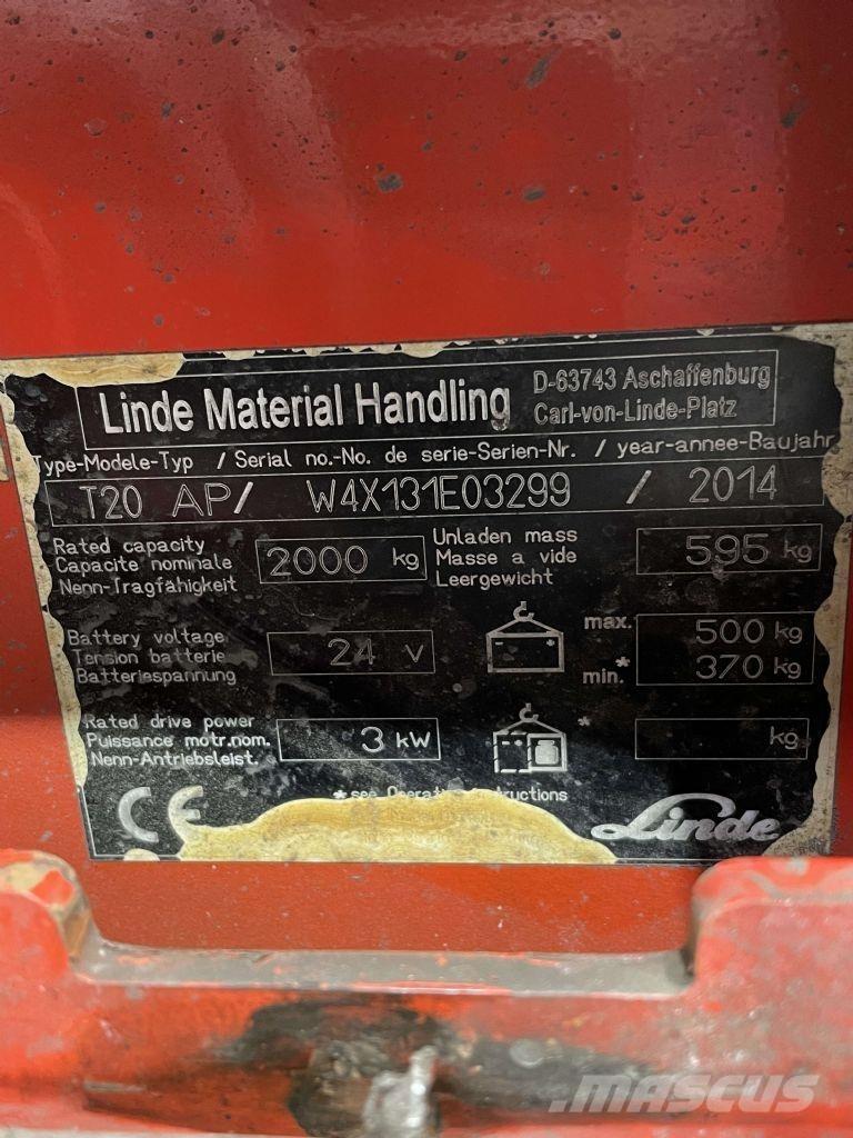 Linde T20AP-131 معدات الرفع منخفض المستوى