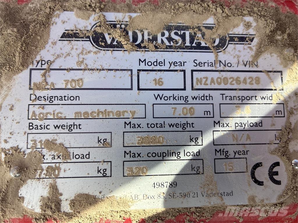 Väderstad NZA 800 HARV كاسحات