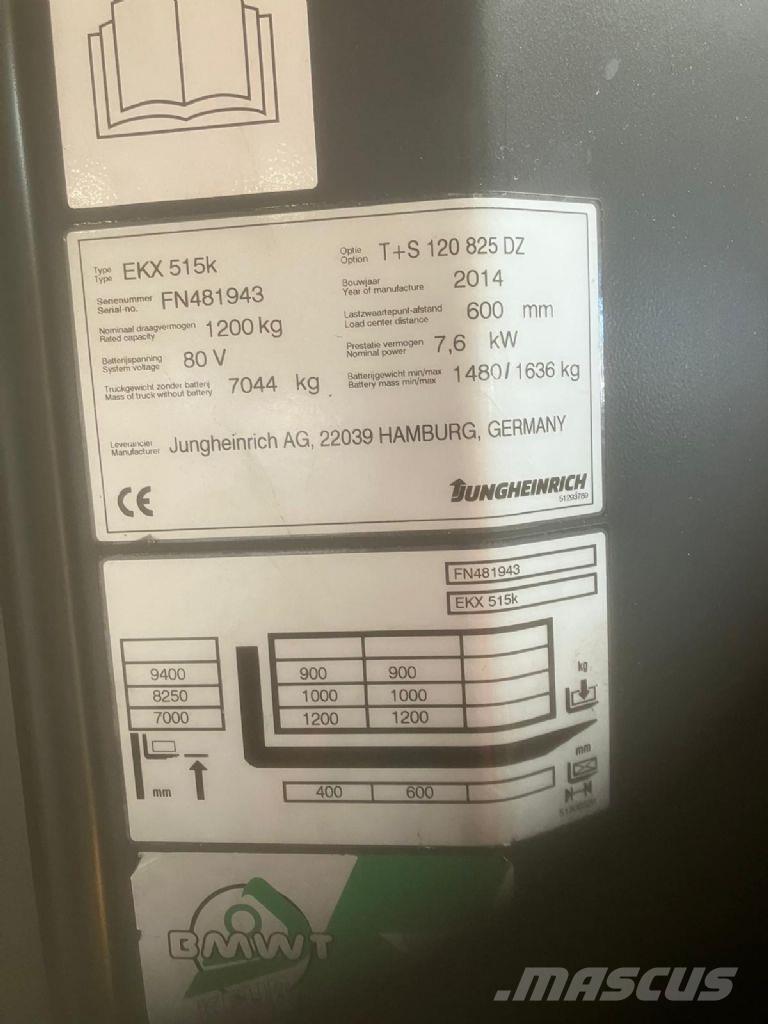 Jungheinrich EKX 515k معدات الرفع عالي المستوى