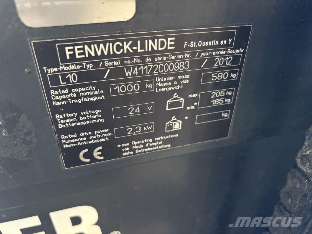 Linde L10 معدات التكديس الجوالة
