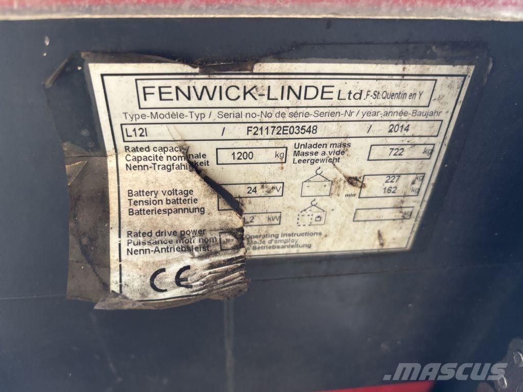 Linde L12i معدات التكديس الجوالة